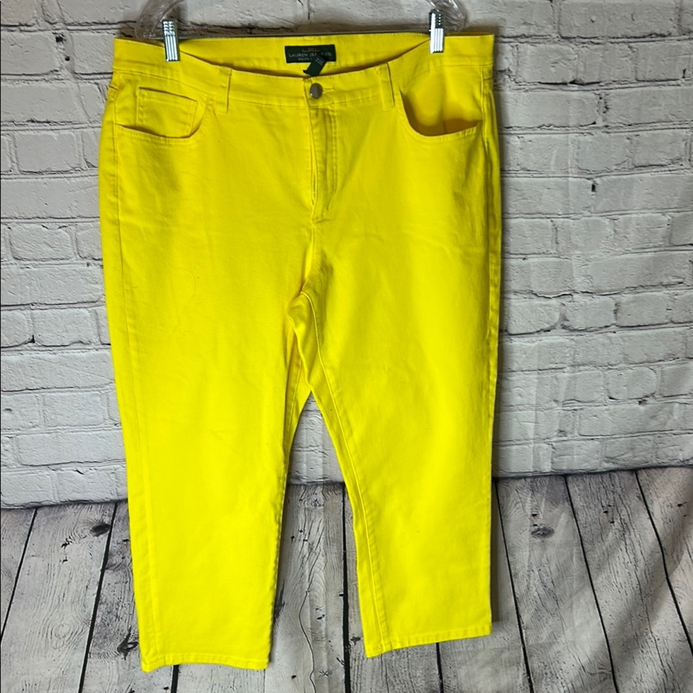 Lauren Ralph Lauren sunny canary yellow Jeans